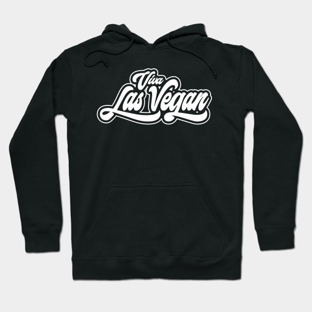 Viva las Vegan satirical humor funky retro white Hoodie by Daribo